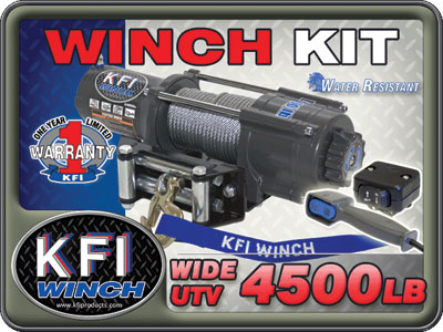 Wide 4000lb Winch