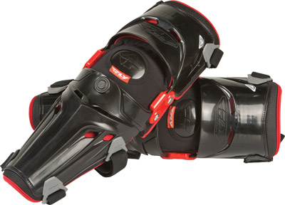 Fly Racing 5 Pivot Knee Guards - Black Motocross/MTB Protection With CE Level 1 Certification