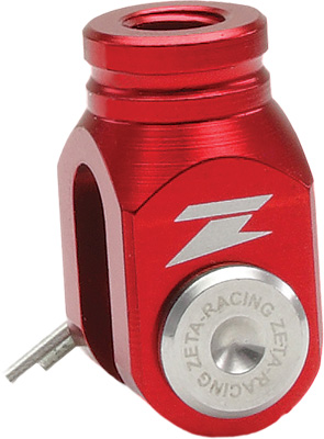 Main image of Zeta Rear Brake Clevis (Red) KX/RM/DRZ400