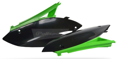 Main image of Polisport Side Panels (Green/Black) KX450 09-11