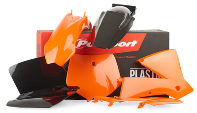 Main image of Polisport Plastics Kit (OE 01-02) KTM 125-525 EXC/SX 01-03