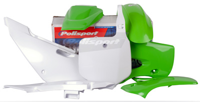 Main image of Polisport Plastic Kit (OE 2009) Kawasaki KLX110 02-09