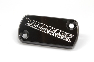 Main image of Works Connection Billet Front Brake Cover (Black) CR/CRF/XR