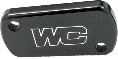 Main image of Works Connection Billet Rear Brake Cover (Black) CR/CRF