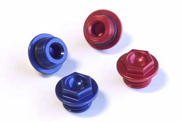 Main image of Works Connection Oil Filler Plug (Blue) Yamaha YZ