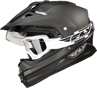 Matte Black Trekker Helmet (open shield)