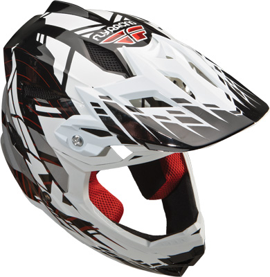 Black/White Default Helmet (angle)