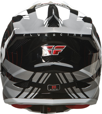 Black/White Default Helmet (back)