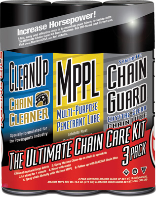 Main image of Maxima Chain Guard Care Kit Combo 3-Pack