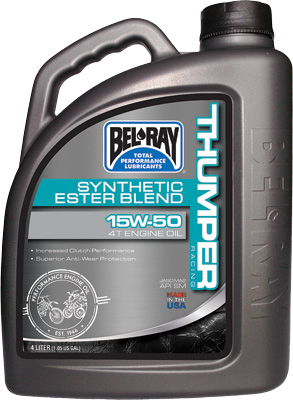 Main image of Bel-Ray Thumper Synthetic Ester Blend 4T Engine Oil 15W-50 4L