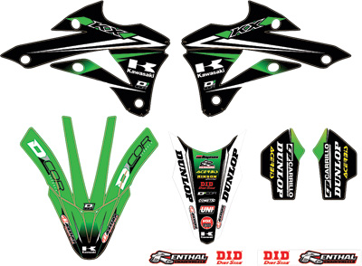 Main image of D'Cor 2014 Monster Team Green Graphic Kit KX85/100 14-21