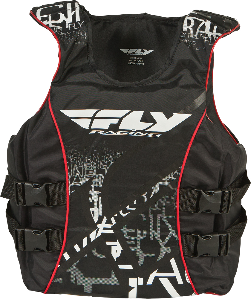 Fly Racing Pullover Life Vest Black/White Small 32-36in.