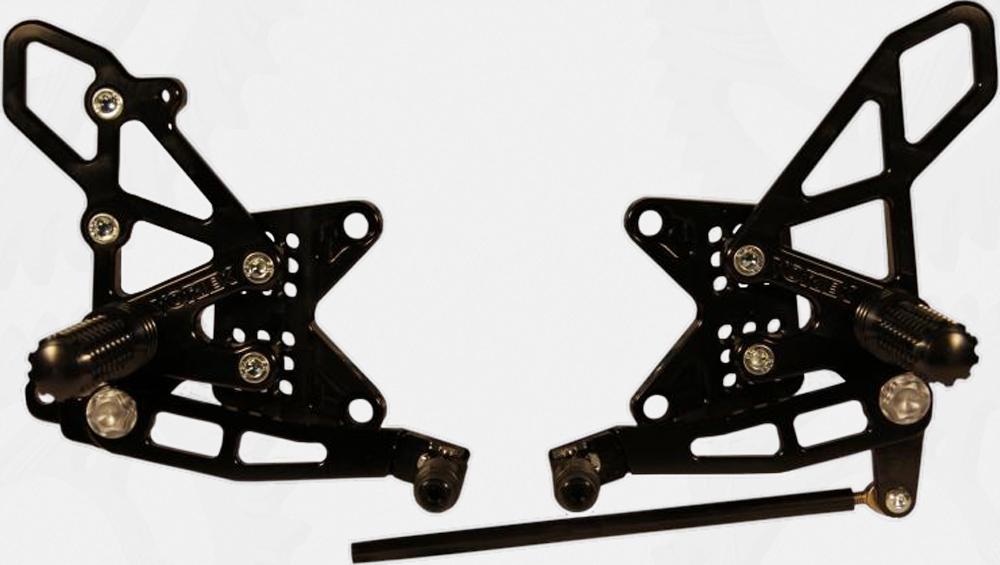 Vortex Adjustable Rear Set Version 2 - Black  RS273K