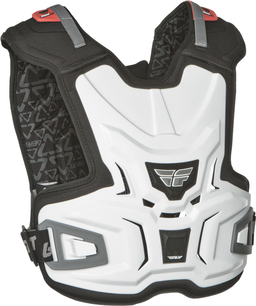 Fly Racing Junior Body Vest Lite White Small - Medium