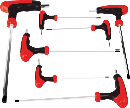 Single piece construction runs thru the handle for greater strengthColor coded handles for easy iden