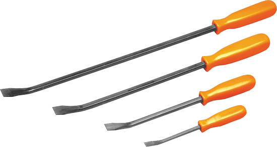 Drop forged steel construction High visibility molded handlesLifetime warrantyIncludes: 8", 12", 18"