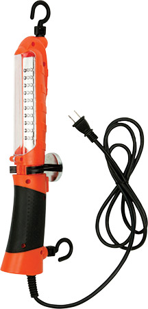 30 Bright white LED'sImpact, moisture and chemical resistantMagnet and dual hooks for hands-free lig