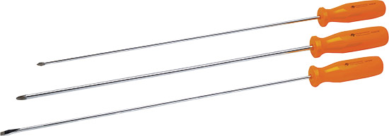 Chrome vanadium steel shafts with magnetic tipsHigh visibility pro style handles, 22 1/2" overall le