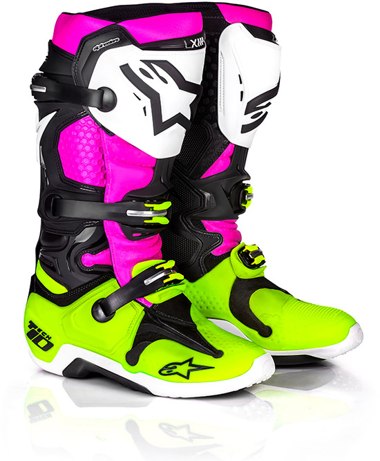 The world's most technologically advanced and protective motocross boot, the Tech 10 offers unrivall